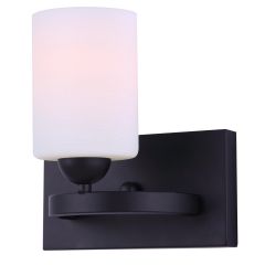 Hampton Black Vanity- 1 Light