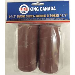 4-1/2" X 2" 80 Grit Wood Sanding Sleeve Kit-2/Pack