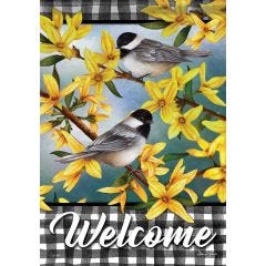 Spring Forsthia Welcome Garden Durasoft Large Flag