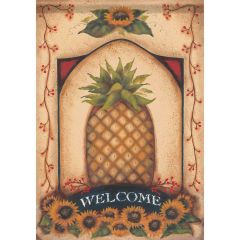 Vintage Pineapple Garden Surasoft Flag