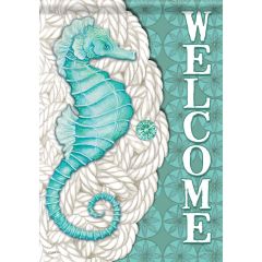 Meddallion Seahorse Garden Surasoft Flag
