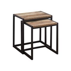 Natural Wood Nesting Tables