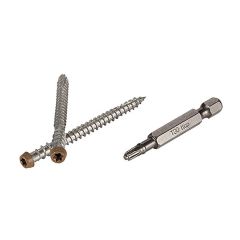 TOPLoc Screws Brown - 350 Screws + Bit - 100 Square Feet