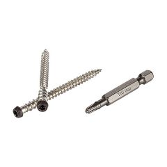 TOPLoc Screws Dark Brown 350 Screws + Bit - 100 Square Feet