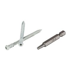 TOPLoc Screws Ivory - 350 Screws + Bit - 100 Square Feet
