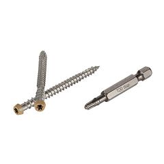 TOPLoc Screws Light Tan - 350 Screws + Bit - 100 Square Feet