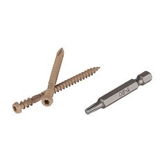 TOPLoc Screws Sand - 350 Screws + Bit - 100 Square Feet
