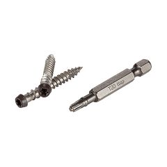 TOPLoc Fascia Screws Dark Brown + Bit - 100 Lineal Feet