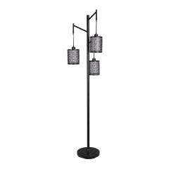 71.5" Julia 3 Head Floor Lamp Matte Black