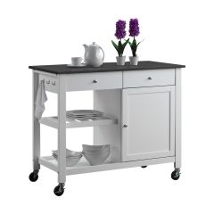 White Columbus Kitchen Cart
