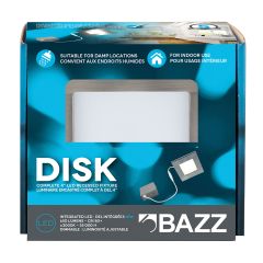 Integrated LED Recessed Light Fixture 4-1/4" 11W Square With