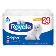 Royale 12 Roll 2 Ply Double Bath Tissue