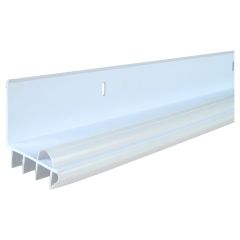 L-Shape Vinyl Door Bottom With Vinyl Fins 36"-White