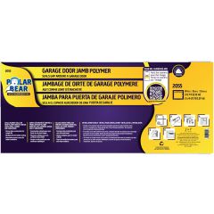 Garage Triple Seal Polymer Door Jamb-White