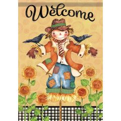 Bright Day Scarecrow Large Flag