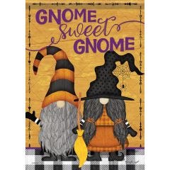 Halloween Gnomes Garden Flag