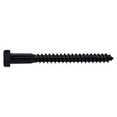 Exterior Black Coated Hex Lag 3/8" x 3"