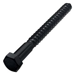 Exterior Black Coated Hex Lag 3/8"x 4"