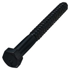 Exterior Black Coated Hex Lag 1/2" x 5"