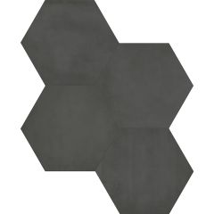 7"x8" Form Graphite Hexagon Porcelain Tile 2.80 Sq-Ft/Box