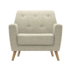 34" Wide Cream Lynn Accent Chair