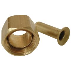 3/8" Ander-Lign Brass Compression Nut With Insert