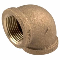 3/4" x 3/4" No-Lead Red Brass 90 Degree Elbow FIP x FIP