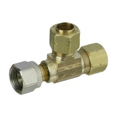 3/8" Brass Female Compression x Ander-Lign Tee