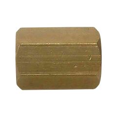 1/8" x 1/8" No-Lead Brass Coupling FIP x FIP