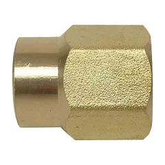 1/2" x 1/4" No-Lead Brass Coupling FIP x FIP