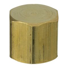 1/2" No-Lead Brass Pipe Cap FIP