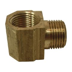 3/8" x 3/8" No-Lead Brass 90 Degree Street Elbow FIP x MIP