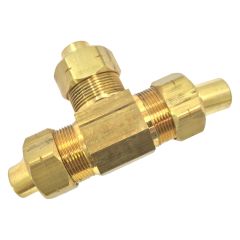 1/4" No-Lead Ander Lign Brass Tee