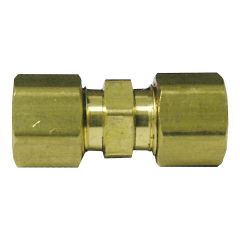 5/8" No-Lead Brass Compression Coupling