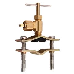 1/4" No-Lead Ander-Lign Brass Self-Tapping Saddle Valve