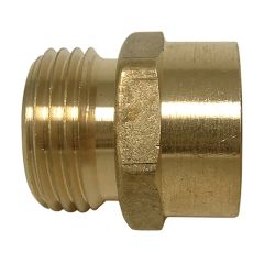 3/4" x 3/4" Brass 90 Degree Elbow Swivel Adapter FHT x MHT