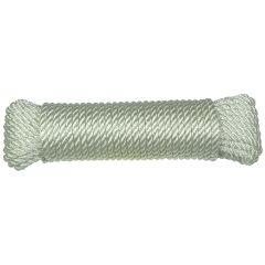 Rope Nylon 3 Strands White 3/8 x 50'