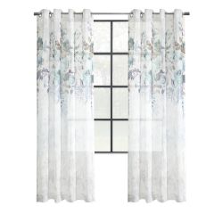 84" Floralie Light Filtering Grommet Curtain