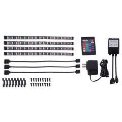 12" RGB LED Black Tape Kit-4/Pack