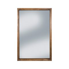 30" x 46" Rustic Stain Farmhouse Trim Mirror