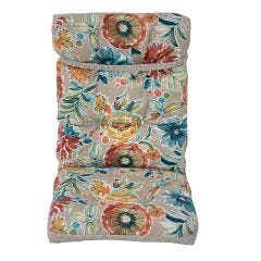 Reversible High Back Cushion-Beige/Flower