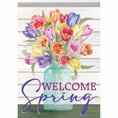 Welcome Spring Durasoft Large Flag