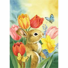 Tulip Bunny Garden Durasoft Flag