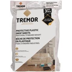 8' x 12' Plastic Drop Cloth-3/Pack
