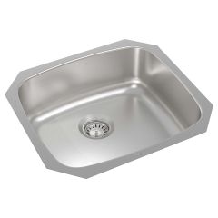 20" x 18" x 8" 1 Bowl Stainless Steel U Kitchen Sink