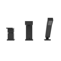 Quadrato 1-Handle Roman Tub Faucet-Matte Black