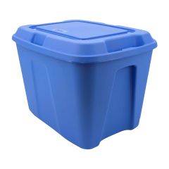 74L Blue Tote With Blue Lid