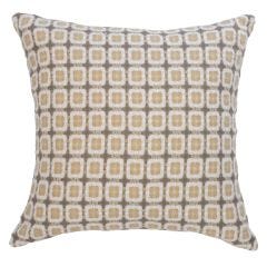 Grey And Natural Weave Textured Cushion