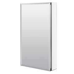 15" x 26" Aluminum Frameless Beveled Medicine Cabinet