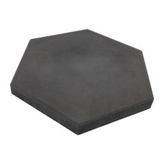 Hexa Smooth Concrete Slab-Charcoal